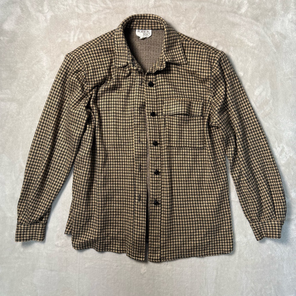 Vintage Brownstone Studio Houndstooth Shirt Jacket